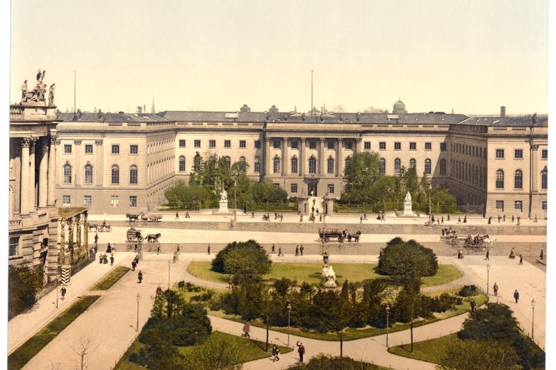 Archival photo of university in Berlin