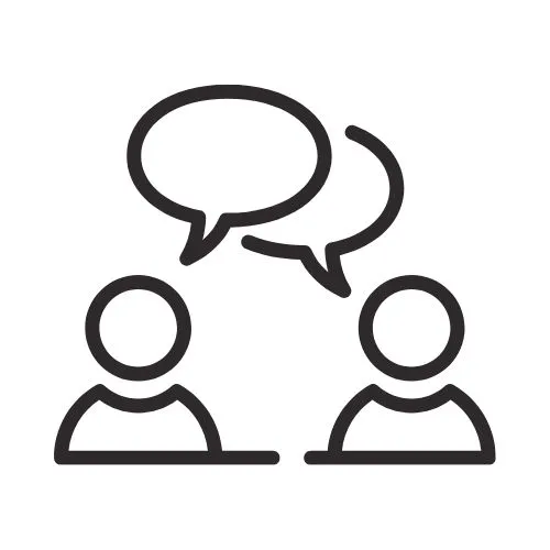 icon with two people talking