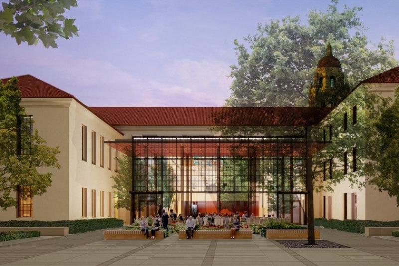 Rendering of renovated Education building